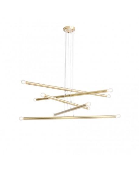 LAMPA WISZĄCA TUBO 10 BRASS ALDEX 1072M40