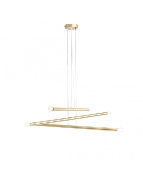 LAMPA WISZĄCA TUBO 6 BRASS ALDEX 1072K40