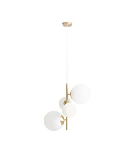 LAMPA WISZĄCA BLOOM 4 BRASS ALDEX 1091L40