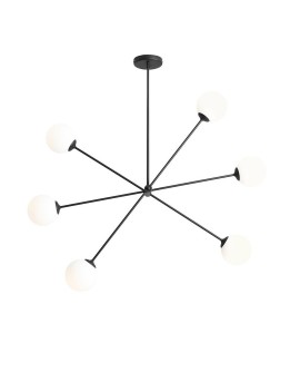 PLAFON OHIO 6 BLACK ALDEX 1081PL_K1