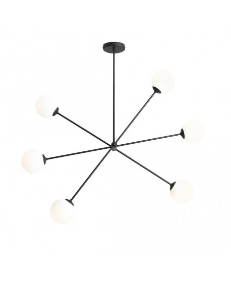 PLAFON OHIO 6 BLACK ALDEX 1081PL_K1