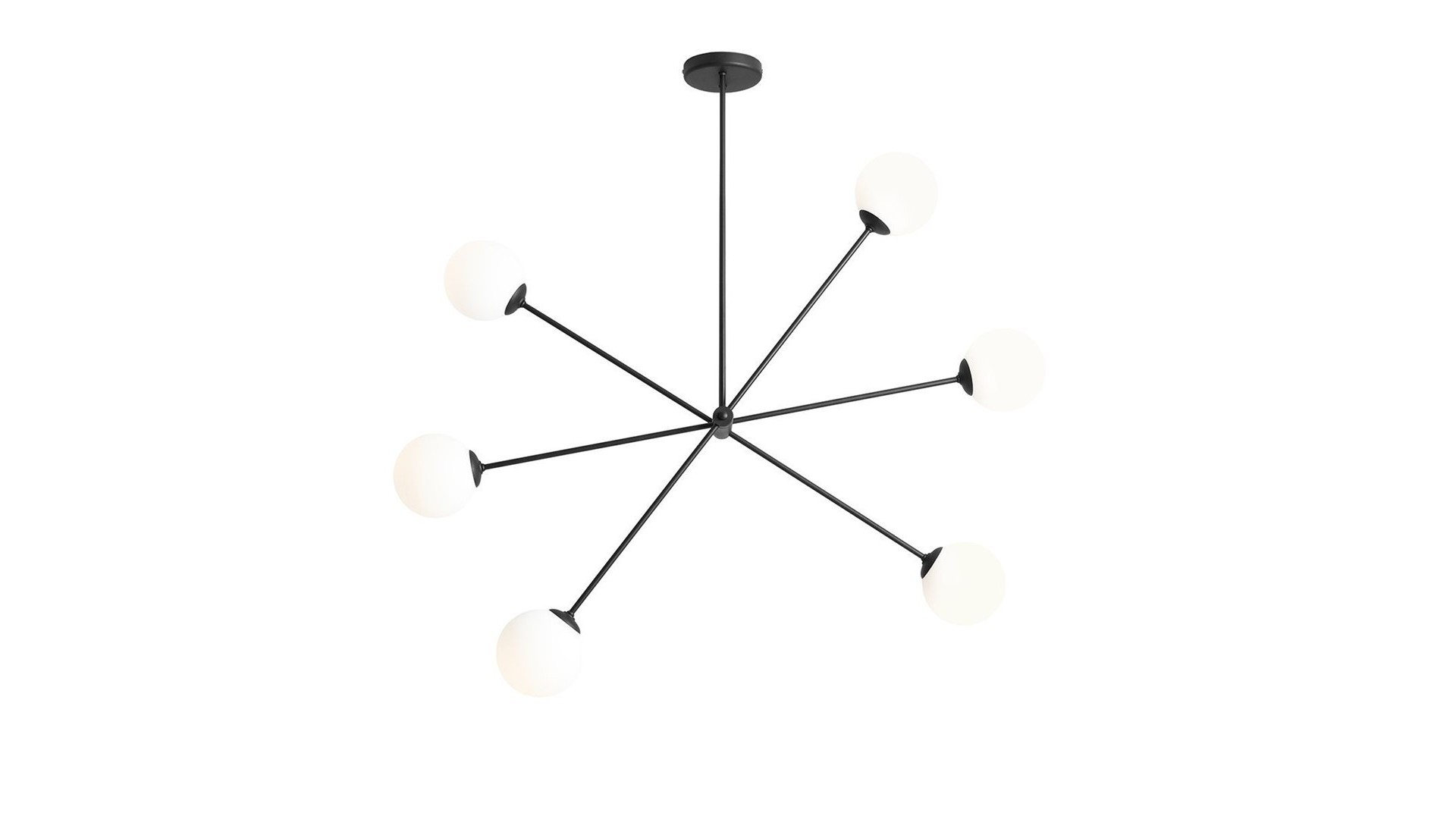 PLAFON OHIO 6 BLACK ALDEX 1081PL_K1