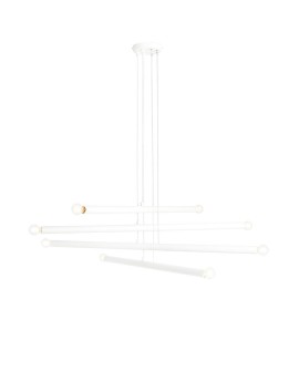 LAMPA WISZĄCA TUBO 8 WHITE ALDEX 1072P