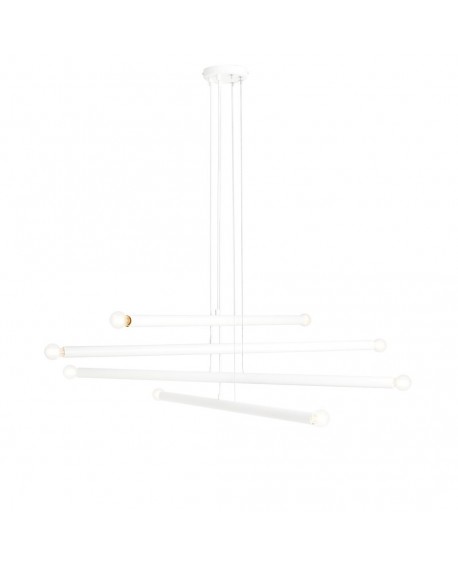 LAMPA WISZĄCA TUBO 8 WHITE ALDEX 1072P