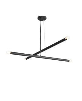 LAMPA WISZĄCA TUBO 4 BLACK ALDEX 1072L1