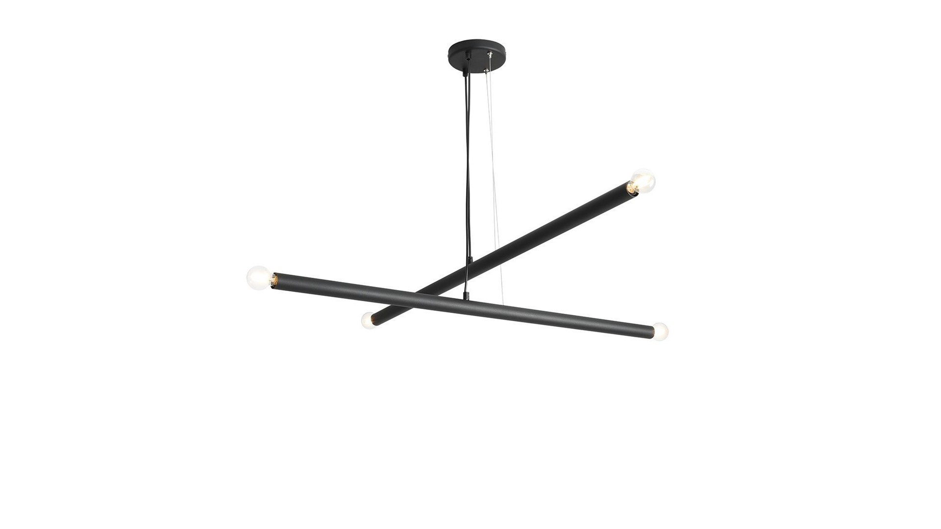 LAMPA WISZĄCA TUBO 4 BLACK ALDEX 1072L1