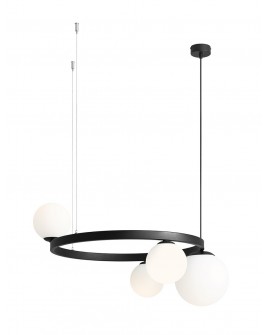 LAMPA WISZĄCA GARDA 4 RING BLACK ALDEX 1099L1_R