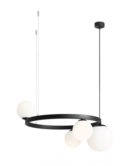 LAMPA WISZĄCA GARDA 4 RING BLACK ALDEX 1099L1_R