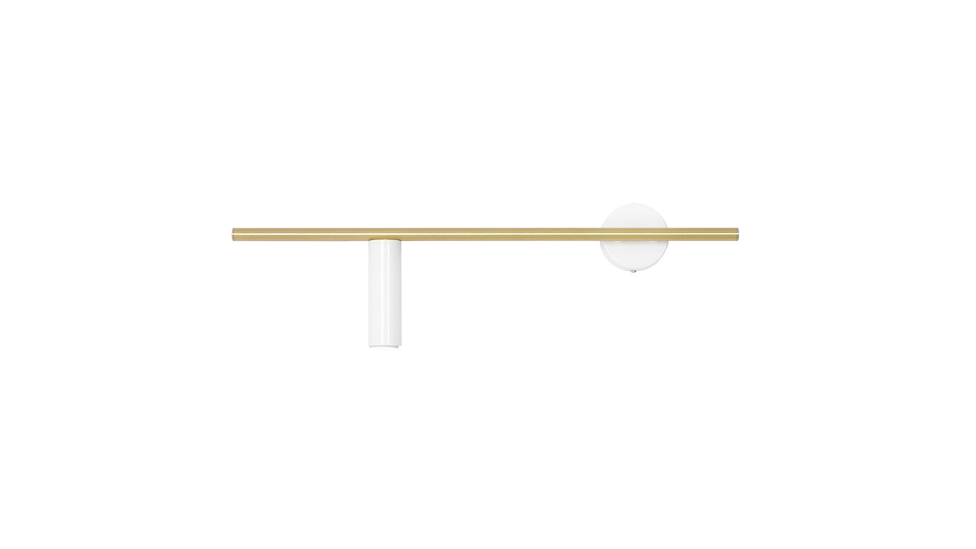 KINKIET TREVO WHITE BRASS (left) ALDEX 1097C40