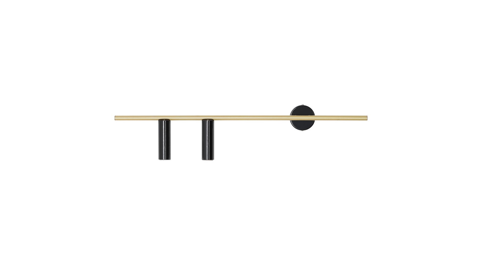 KINKIET TREVO 2 BLACK BRASS (left) ALDEX 1083D40