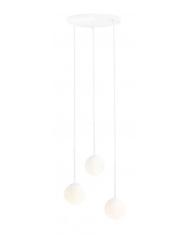 LAMPA WISZĄCA BOSSO 3 RING WHITE ALDEX 1087E_R