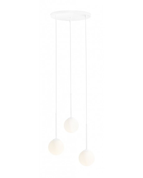LAMPA WISZĄCA BOSSO 3 RING WHITE ALDEX 1087E_R