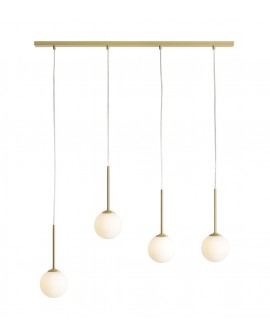 LAMPA WISZĄCA BOSSO 4 BRASS ALDEX 1087L40