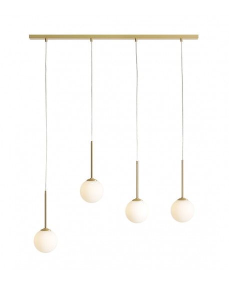 LAMPA WISZĄCA BOSSO 4 BRASS ALDEX 1087L40