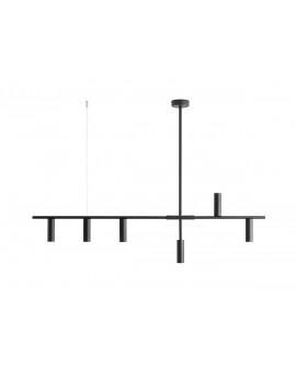 LAMPA WISZĄCA TREVO 6 ALL BLACK ALDEX 1104K1
