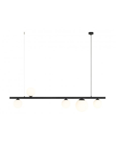 LAMPA WISZĄCA GARDA 5 BLACK ALDEX 1099F1