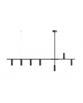 LAMPA WISZĄCA TREVO 7 ALL BLACK ALDEX 1104T1