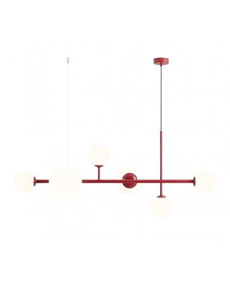LAMPA WISZĄCA DIONE 6 RED WINE ALDEX 1092K15