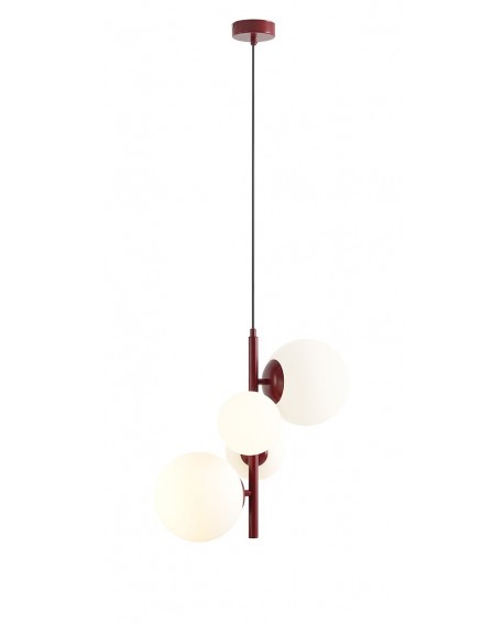 LAMPA WISZĄCA BLOOM 4 RED WINE ALDEX 1091L15