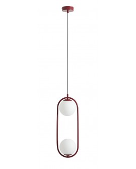 LAMPA WISZĄCA RIVA 2 RED WINE ALDEX 1086H15