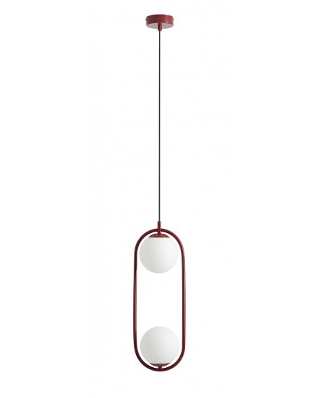 LAMPA WISZĄCA RIVA 2 RED WINE ALDEX 1086H15