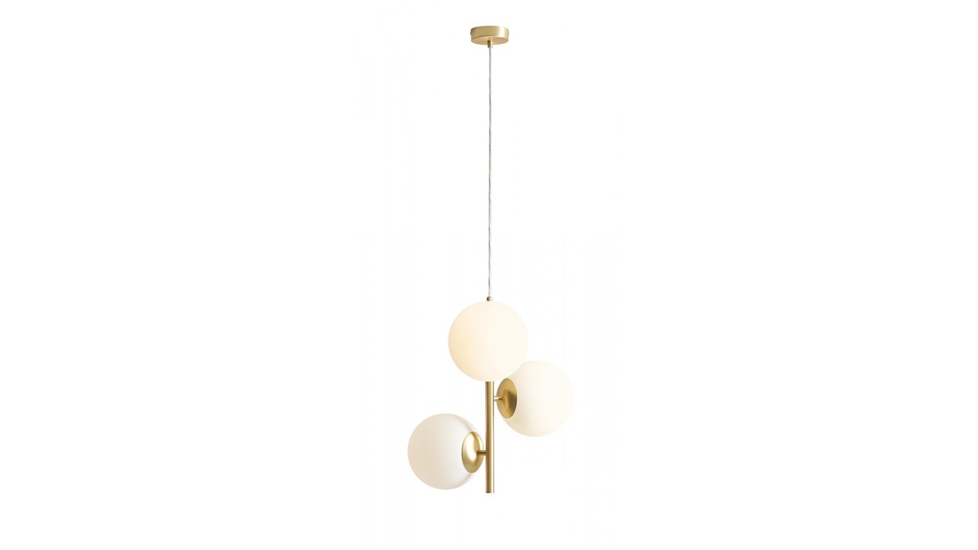 LAMPA WISZĄCA FIN 3 BRASS M ALDEX 1120E40_M