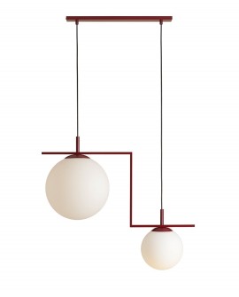 LAMPA WISZĄCA ZAC 2 RED WINE MATTE ALDEX 1038H15_2