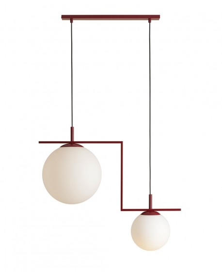 LAMPA WISZĄCA ZAC 2 RED WINE MATTE ALDEX 1038H15_2