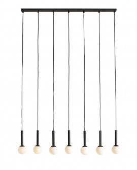 LAMPA WISZĄCA RIU 7 ALL BLACK ALDEX 1121T1