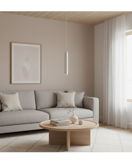 LAMPA WISZĄCA LUNA 1 BIAŁA EMIBIG