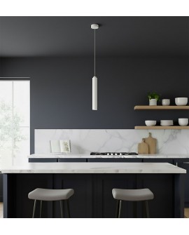 LAMPA WISZĄCA LUNA 1 BIAŁA EMIBIG