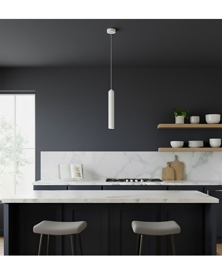 LAMPA WISZĄCA LUNA 1 BIAŁA EMIBIG