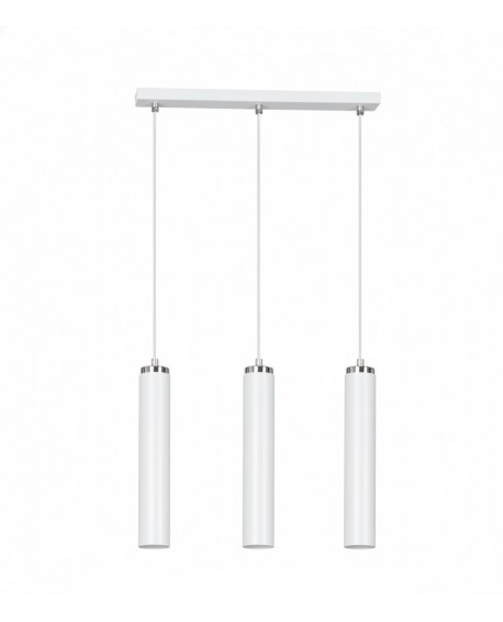 LAMPA WISZĄCA LUNA 3 BIAŁA EMIBIG