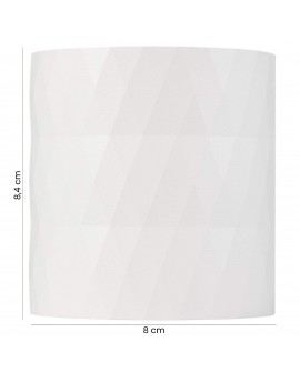  Nowoczesny biały spot sufitowy z diamentowym wzorem – elegancki akcent do wnętrz.