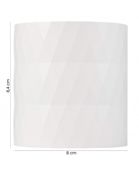  Nowoczesny biały spot sufitowy z diamentowym wzorem – elegancki akcent do wnętrz.