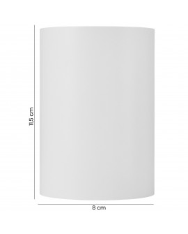 Biała oprawa natynkowa lampa typu spot - tuba o wysokości 11 cm - idealna do kilkusztukowych kompozycji