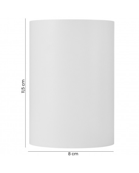 Biała oprawa natynkowa lampa typu spot - tuba o wysokości 11 cm - idealna do kilkusztukowych kompozycji