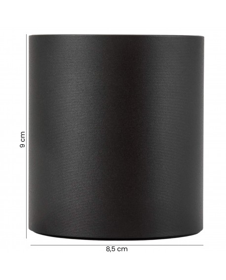  Lampa sufitowa NURI W1 SPOT LED w czarnym kolorze – spot o wysokości 9cm. 