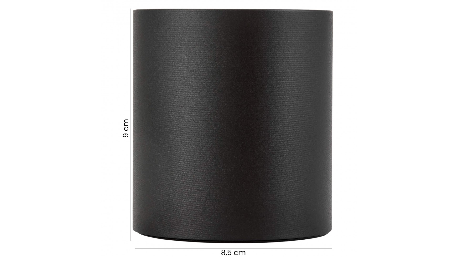  Lampa sufitowa NURI W1 SPOT LED w czarnym kolorze – spot o wysokości 9cm. 