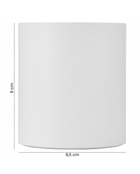  Lampa sufitowa NURI W1 SPOT LED w białym kolorze – spot o wysokości 9cm.