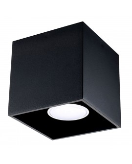 Plafon QUAD 1 czarny Sollux SL.0022