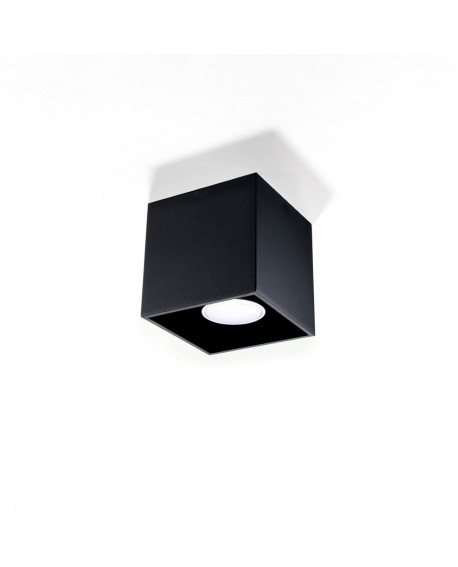 Plafon QUAD 1 czarny Sollux SL.0022