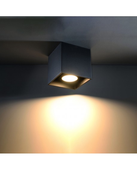 Plafon QUAD 1 czarny Sollux SL.0022