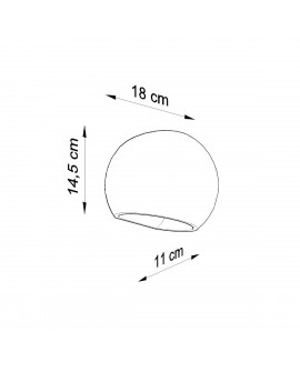 Kinkiet ceramiczny GLOBE Sollux SL.0032