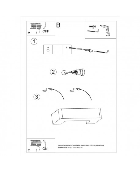 Kinkiet ceramiczny MAGNET Sollux SL.0034