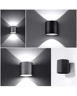 Kinkiet ORBIS 1 czarny Sollux SL.0048