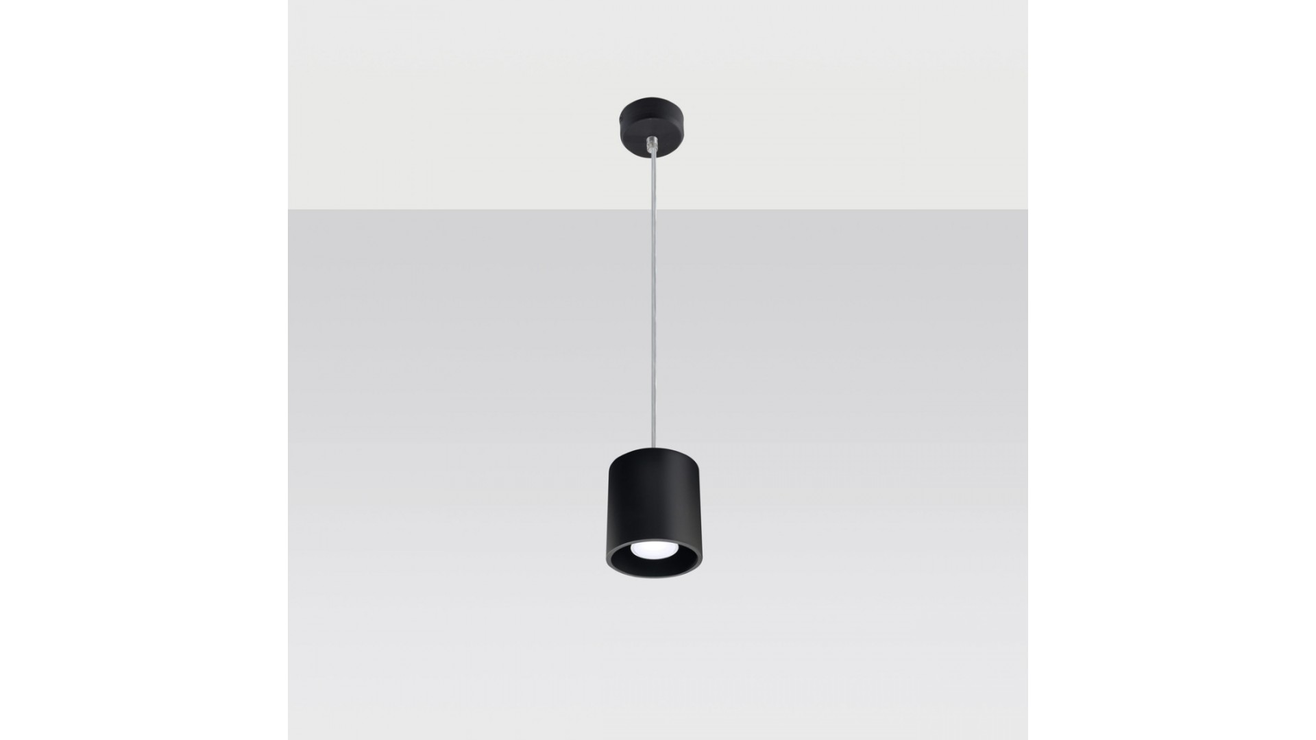Lampa wisząca ORBIS 1 czarny Sollux SL.0051