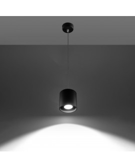 Lampa wisząca ORBIS 1 czarny Sollux SL.0051
