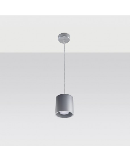 Lampa wisząca ORBIS 1 szary Sollux SL.0052