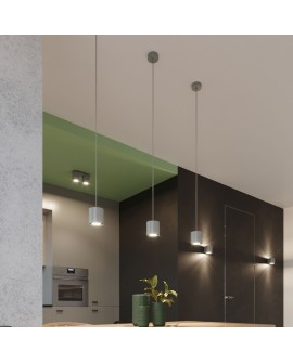 Lampa wisząca ORBIS 1 szary Sollux SL.0052